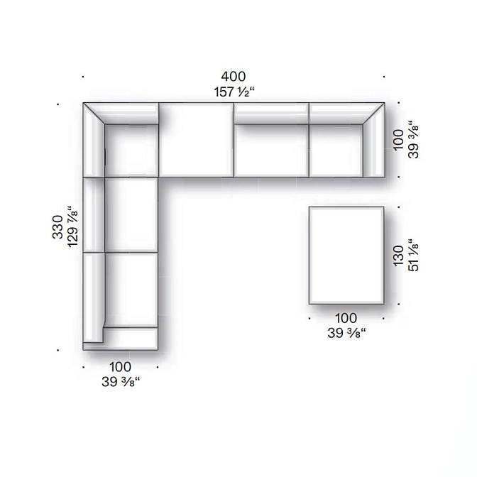 Модульный диван De Padova Horizontal Sofa ēdition - фото-2 | interior market