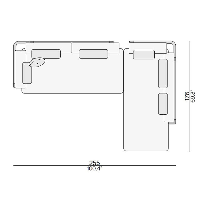 Угловой диван для улицы Manutti Flows - фото-2 | interior market