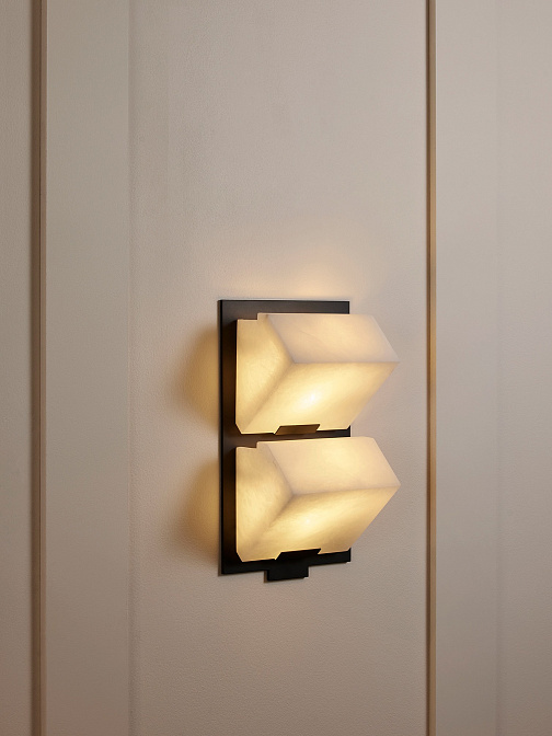 Бра Pierre Chareau Double bloc auvent 145 fond métal - фото-3 | interior market