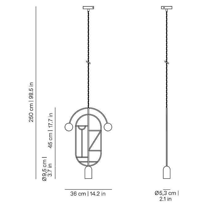Потолочный светильник NOMON Wooden Dots - фото-4 | interior market