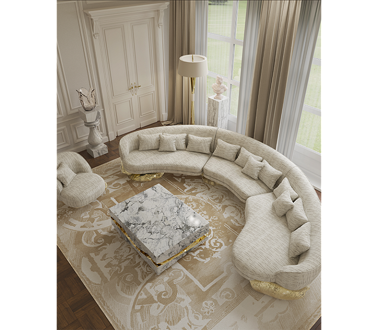 Стол Boca do Lobo Quarry Carrara Marble Center Table - фото-6 | interior market