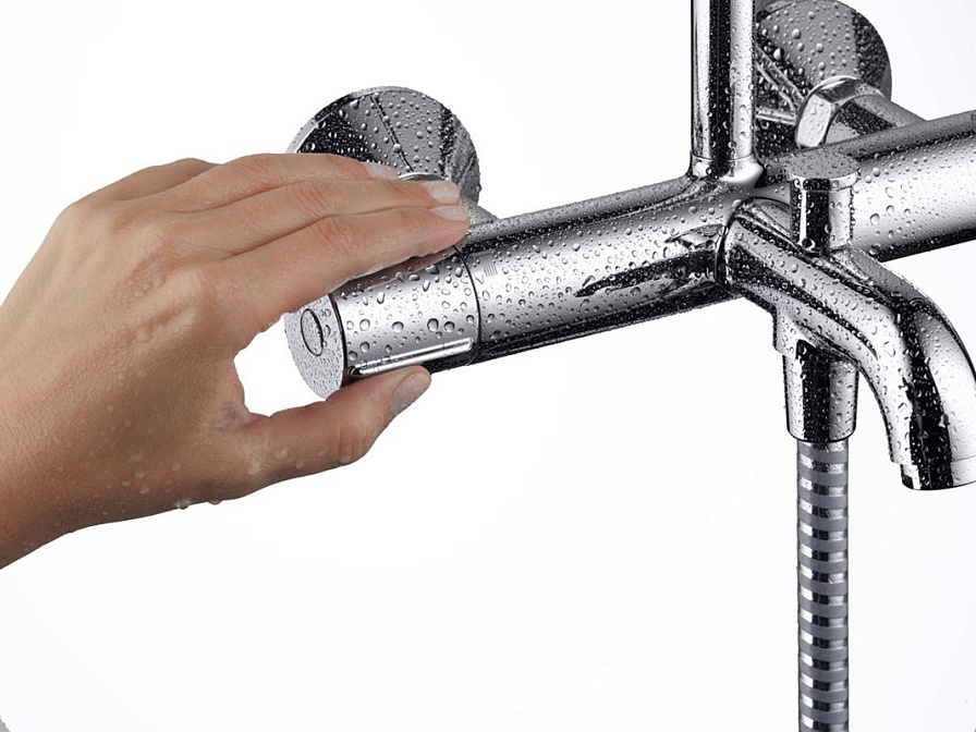Смеситель для ванны HANSGROHE VERNIS SHAPE Showerpipe - фото-3 | interior market