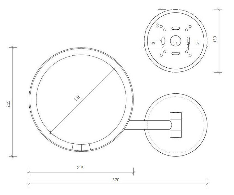 Зеркало косметическое Decor Walther JUST LOOK PLUS WD - фото-2 | interior market