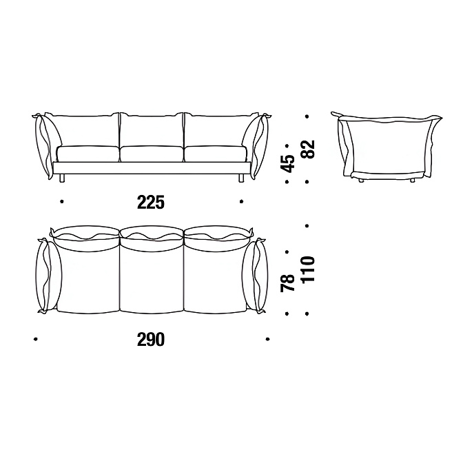 Диван Moroso High Cloud - фото-2 | interior market