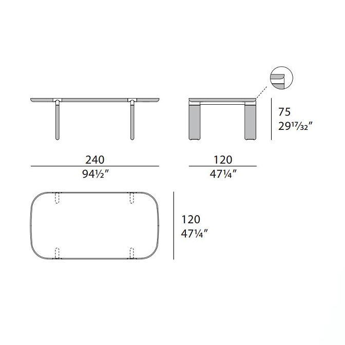 Стол Turri Kenobi - фото-2 | interior market
