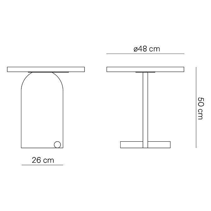 Журнальный столик NOMON Nova 1 - фото-5 | interior market