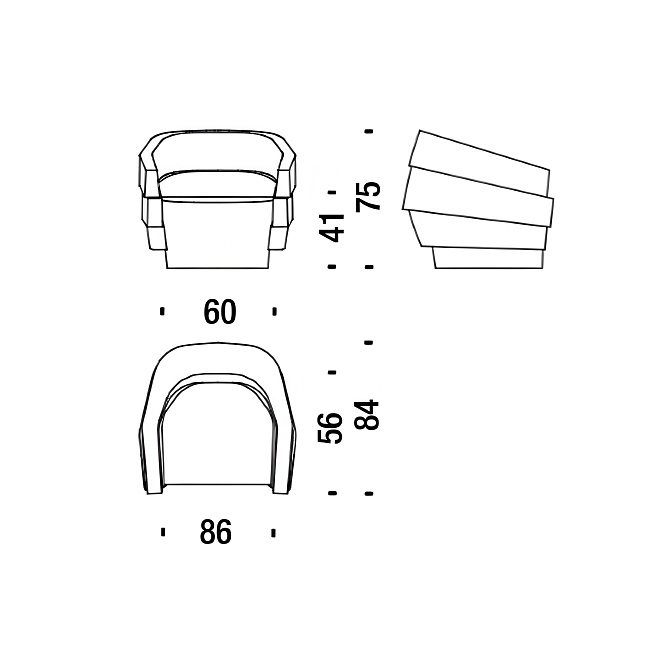 Кресло Moroso Rift - фото-4 | interior market