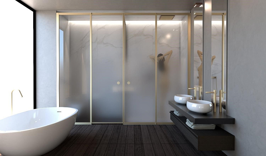 Ограждение в нишу Vismara Vetro SUITE - фото-2 | interior market