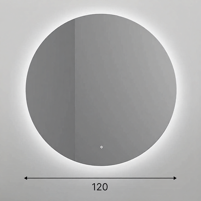 Зеркало для ванной SALINI OMBRA круглое с LED подсветкой - фото-1 | interior market