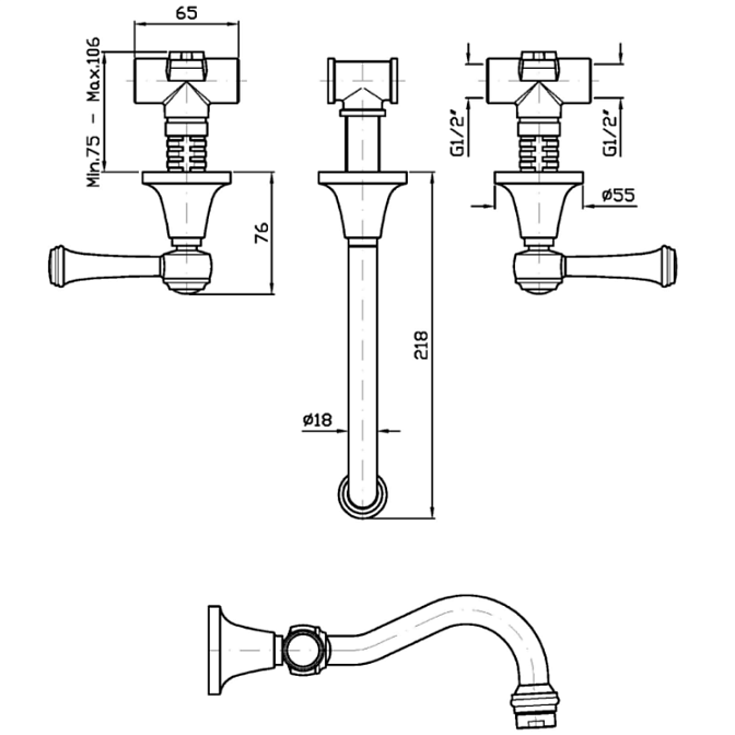Смеситель для раковины Zucchetti AGORA - фото-2 | interior market