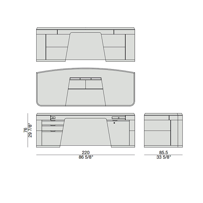 Письменный стол Porada Flavio - фото-11 | interior market