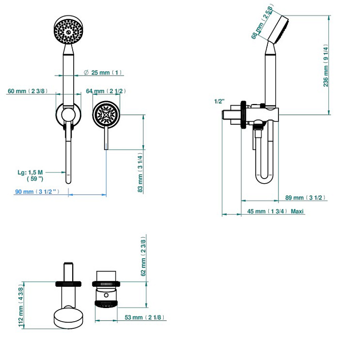 Смеситель встраиваемый THG Hirondelles - фото-2 | interior market