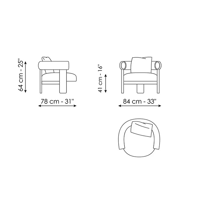 Кресло с подушкой Bonaldo Bull - фото-4 | interior market