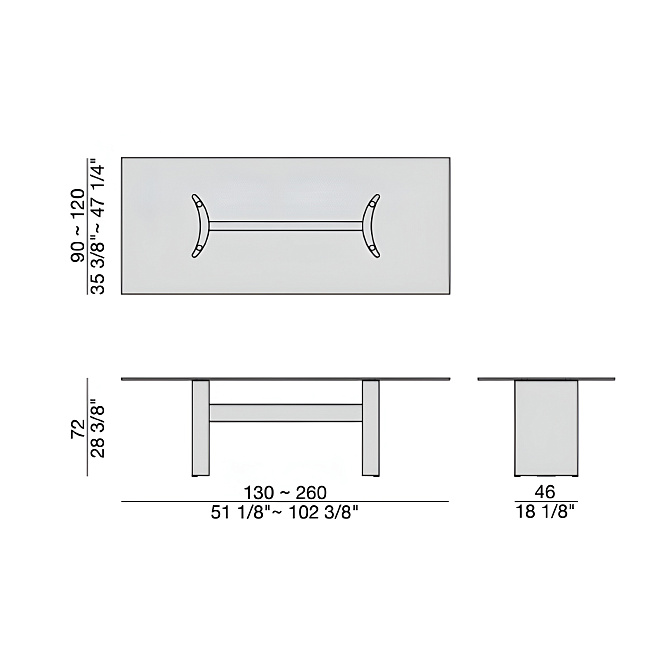 Обеденный стол Porada BEAM - фото-4 | interior market