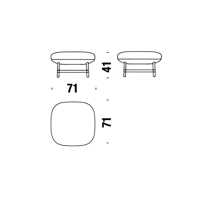 Пуф Moroso Ottoman - фото-3 | interior market