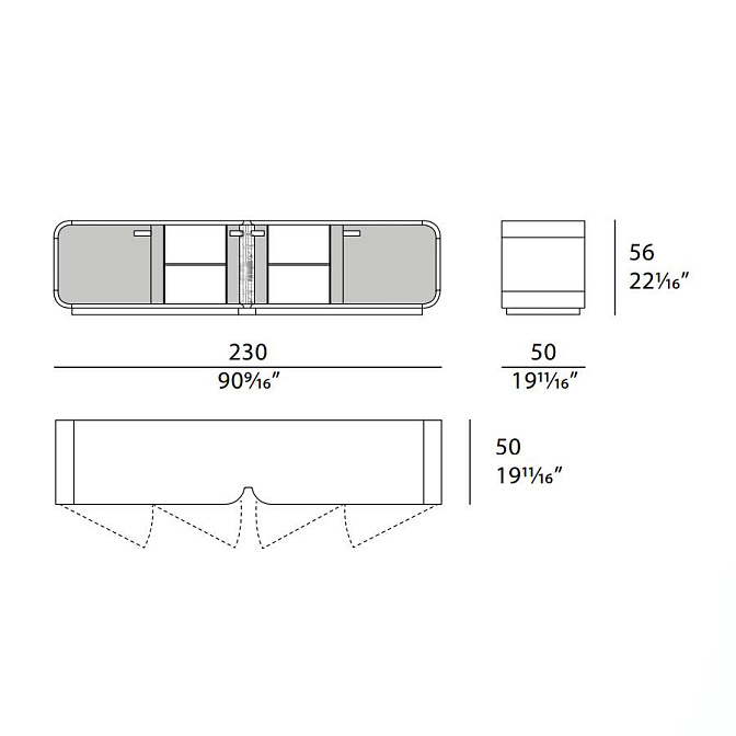 Тумба под ТВ Turri Madison - фото-3 | interior market