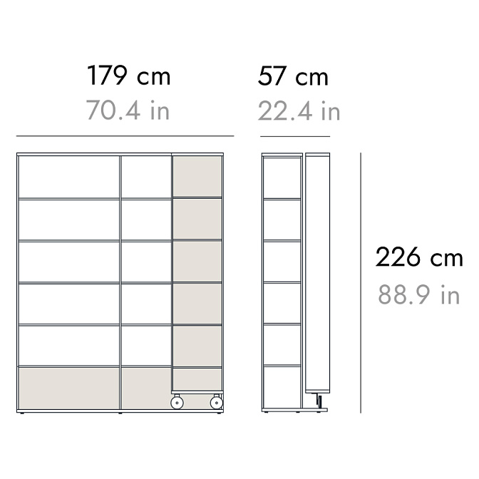 Стеллаж  PUNT Literatura Open - фото-3 | interior market