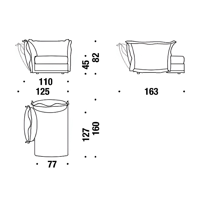 Диван-кушетка Moroso Cloudscape - фото-4 | interior market