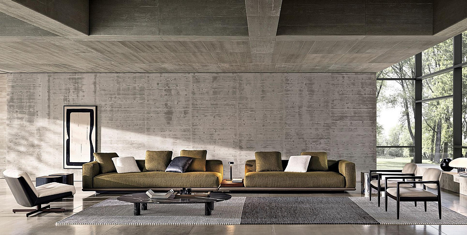 Диван с кофейным столиком Minotti Horizonte - фото-2 | interior market