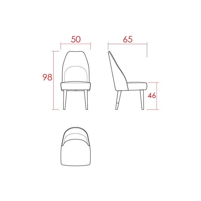 Обеденный стул JNL CAPRICE - фото-3 | interior market