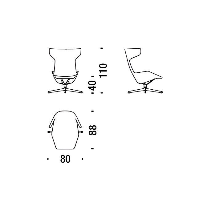 Кресло Moroso Take a Line For a Walk - фото-4 | interior market