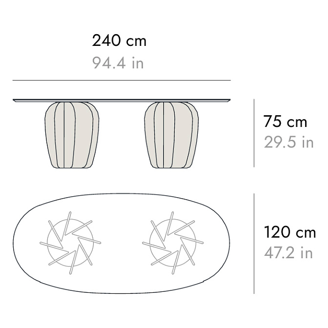 Обеденный стол PUNT CORAL - фото-3 | interior market