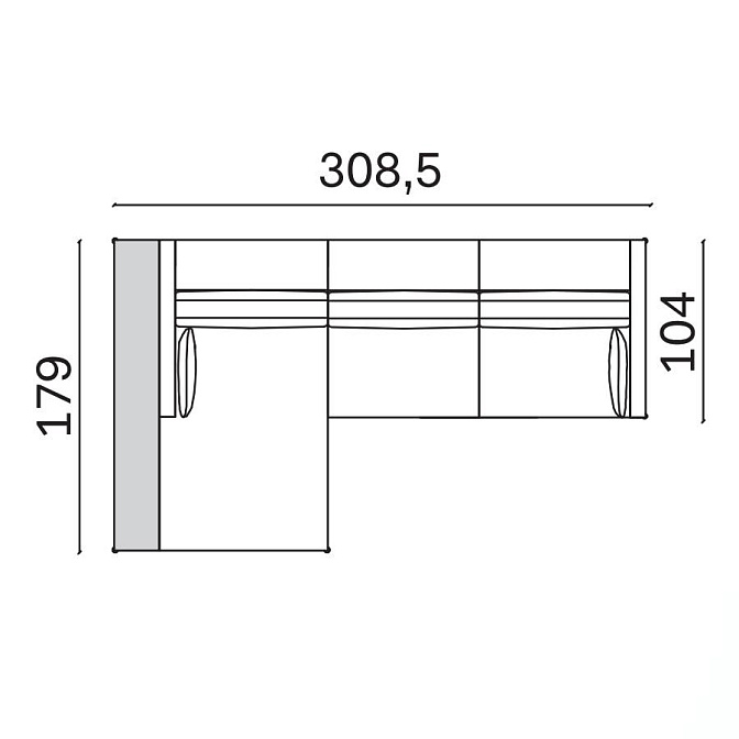 Угловой диван Novamobili Reef - фото-4 | interior market