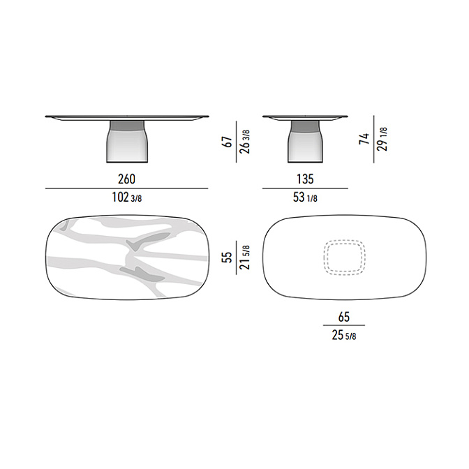 Обеденный стол Minotti SAKI - фото-4 | interior market
