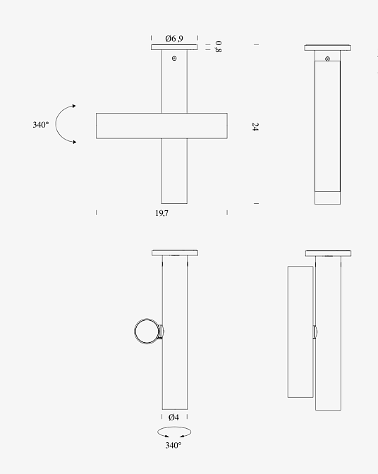 Потолочный светильник  Nemo TUBES CEILING - фото-5 | interior market