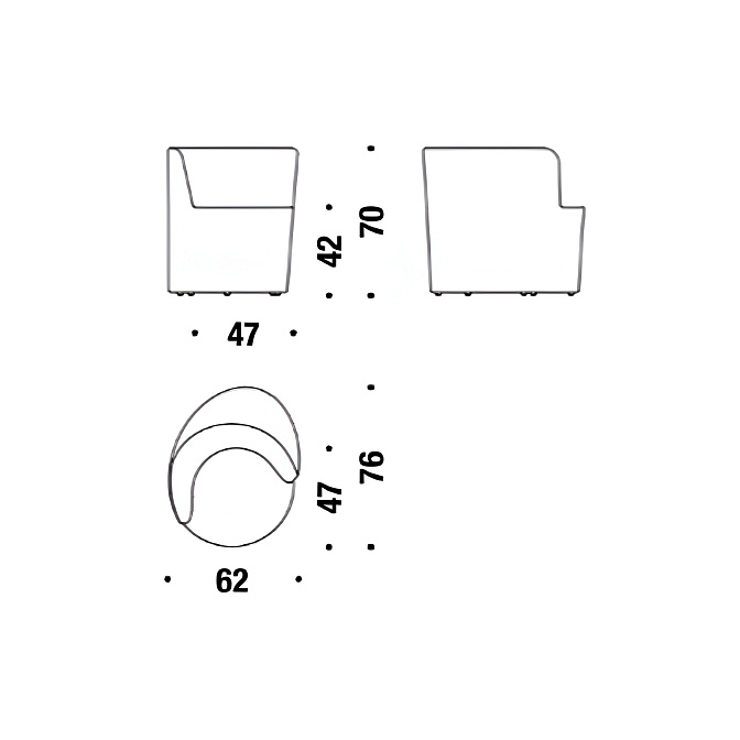 Кресло Moroso TABA  - фото-4 | interior market