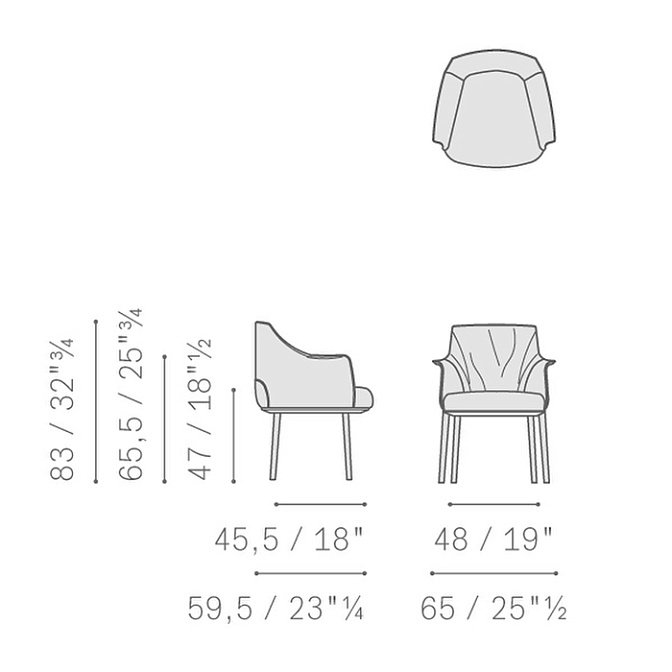 Обеденный стул Poltrona frau Archibald large - фото-6 | interior market