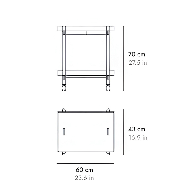 Сервировочный столик PUNT MAI TAI - фото-5 | interior market