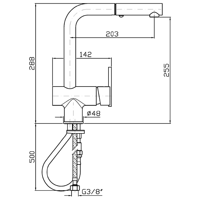 Смеситель для раковины Zucchetti Kitchen - фото-2 | interior market