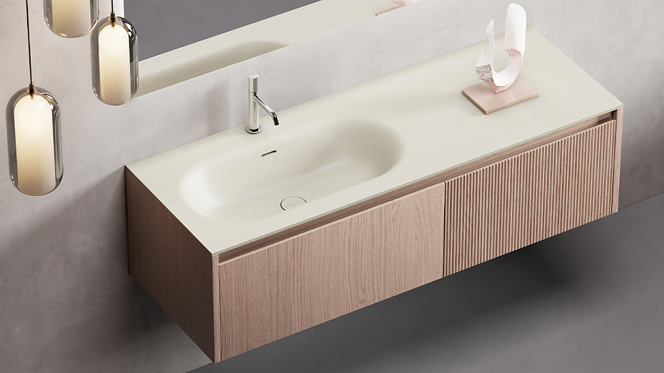 Раковина подвесная SALINI ONDA FLOW OVAL 72 - фото-8 | interior market