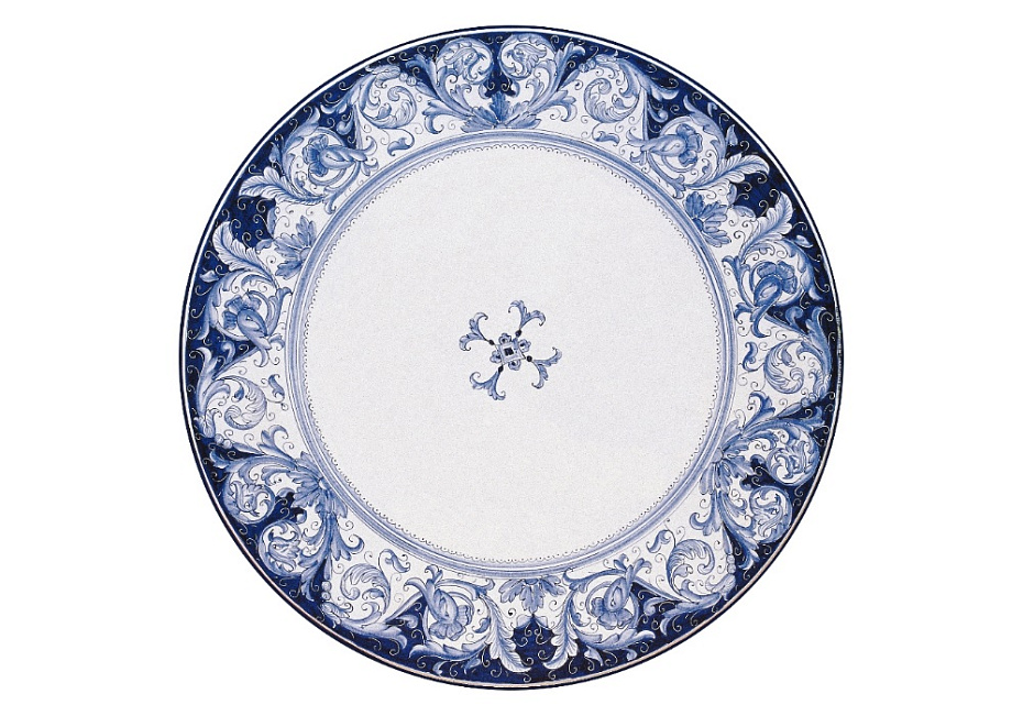 Обеденный стол GRANDIMAIOLICHE Vega & decoro deruta uccelini blu - фото-2 | interior market