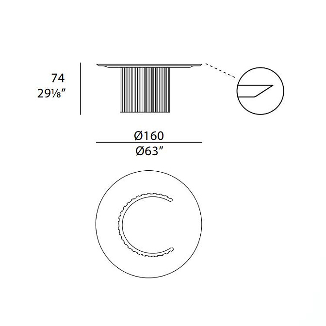 Стол обеденный Turri Roma - фото-7 | interior market