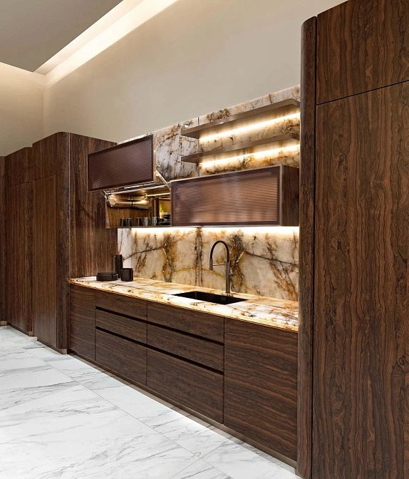 Кухня c островом Visionnaire By Ipe Cavalli Villa d'Este - фото-11 | interior market