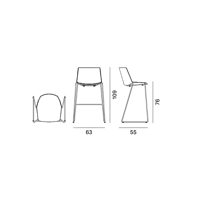 Стул MDF Italia AÏKU - фото-4 | interior market