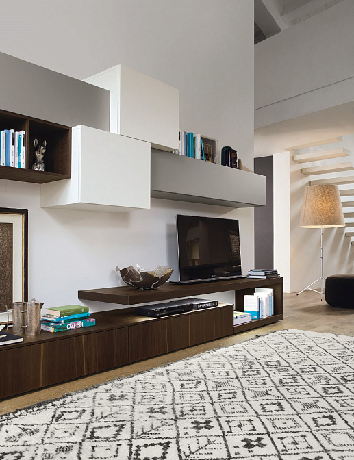 Стенка под ТВ Sangiacomo Lampo Pianali - фото-2 | interior market Стенка под ТВ Sangiacomo Lampo Pianali - фото-2 | interior market