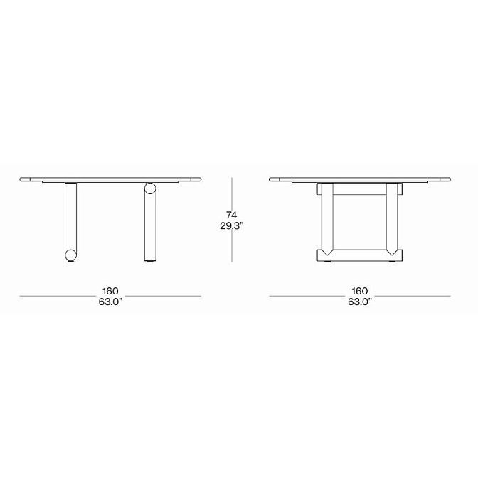 Обеденный стол Cassina Trampoline - фото-3 | interior market