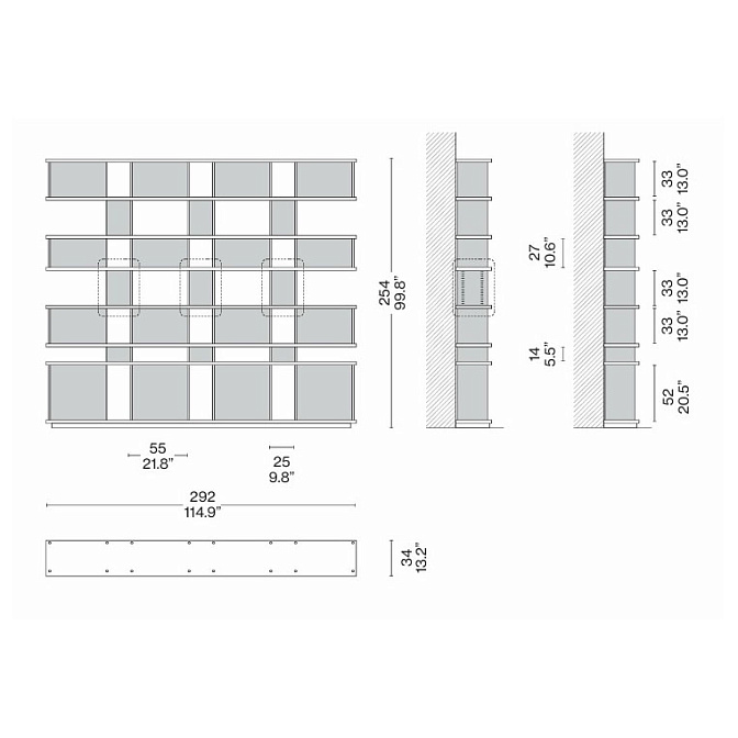 Книжный шкаф Cassina Nuage - фото-2 | interior market