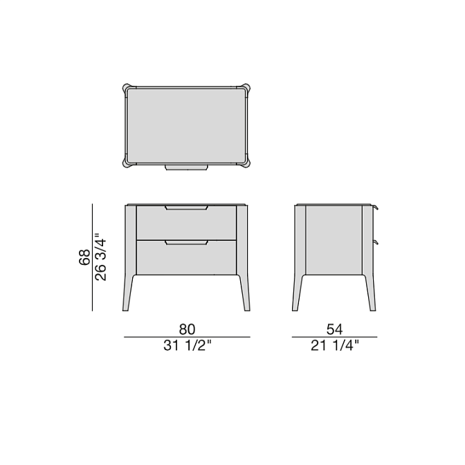 Прикроватная тумба Porada ZIGGY NIGHT XL - фото-2 | interior market