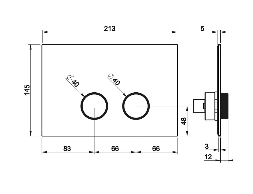 Клавиша Gessi INGRANAGGIO - фото-2 | interior market