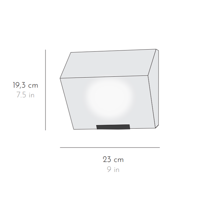 Бра Pierre Chareau Simple bloc auvent 230 - фото-4 | interior market