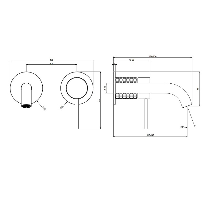 Смеситель для раковины Gessi GESSI316 MECCANICA - фото-2 | interior market