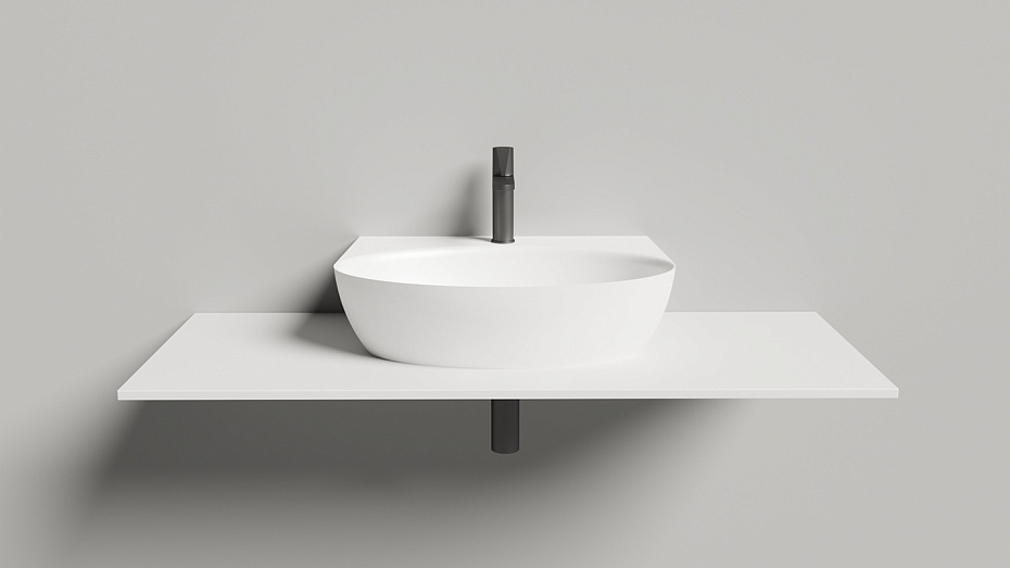 Раковина подвесная матовая SALINI ALDA WALL 02 - фото-3 | interior market