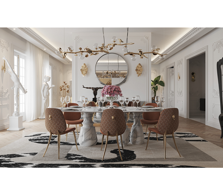 Обеденный стол Boca do Lobo Pietra Oval Xl Estremoz Dining Table - фото-5 | interior market