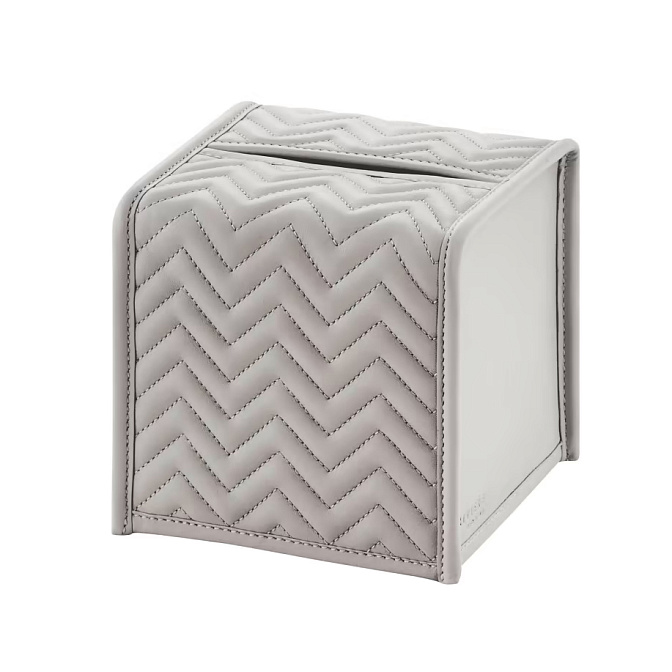 Контейнер для салфеток GioBagnara ELBA HERRINGBONE SQUARE TISSUE HOLDER - фото-1 | interior market