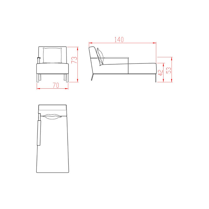 Кушетка JNL Conrad - фото-3 | interior market