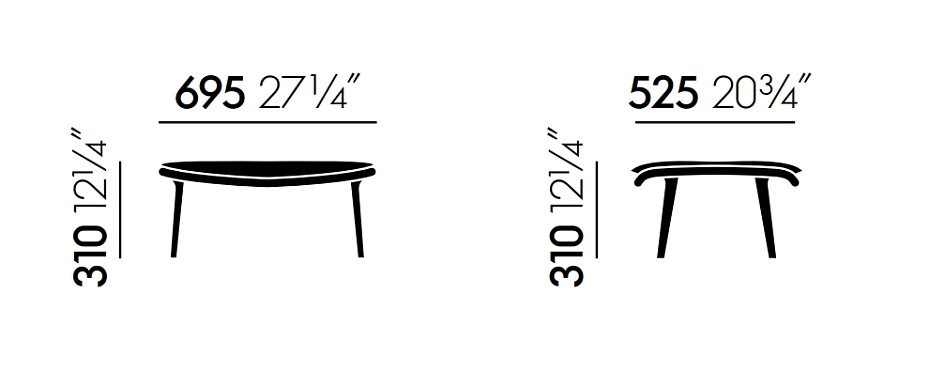 Пуф Vitra Slow Chair & Ottoman - фото-3 | interior market
